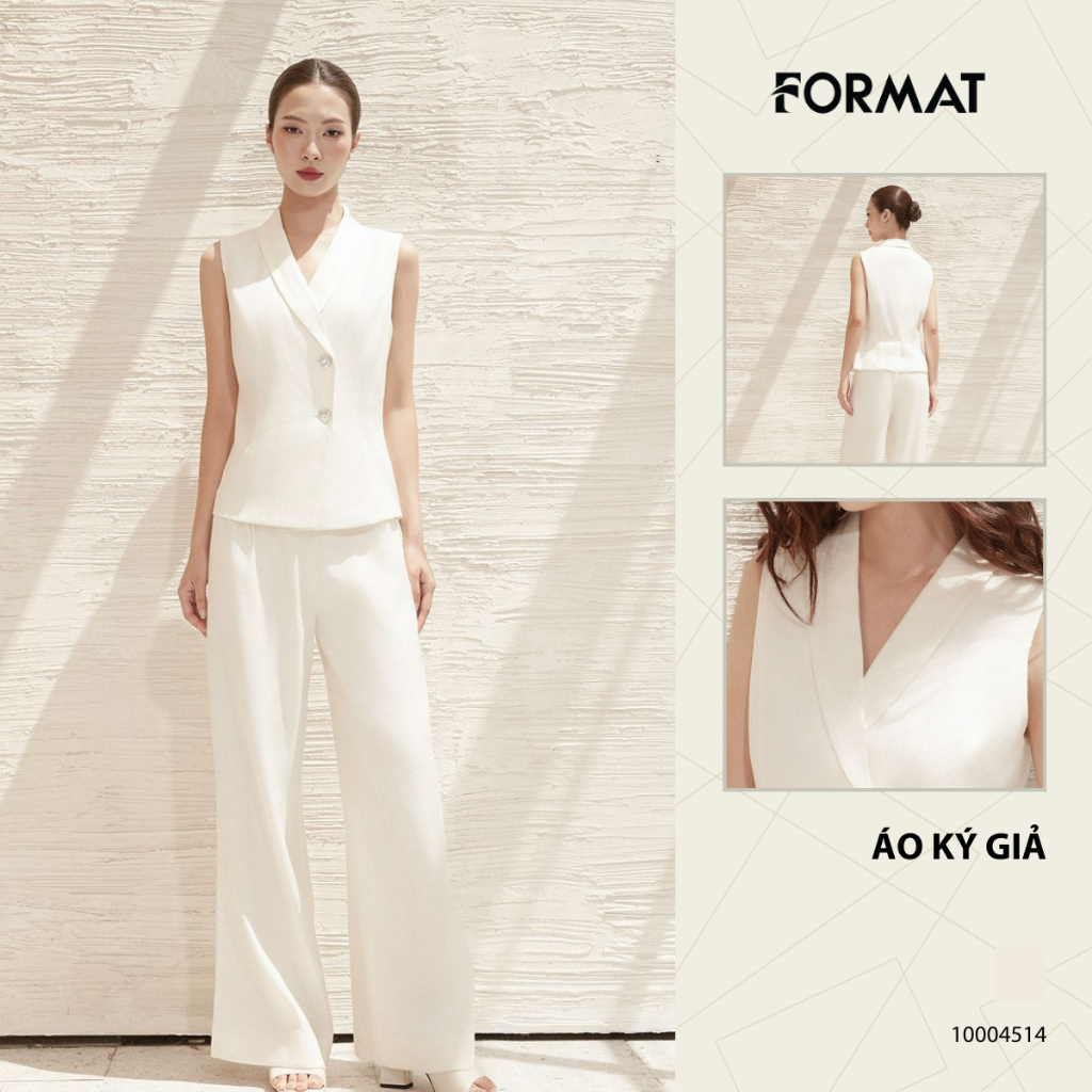 FORMAT Áo ký giả đũi cổ bẻ 10004514