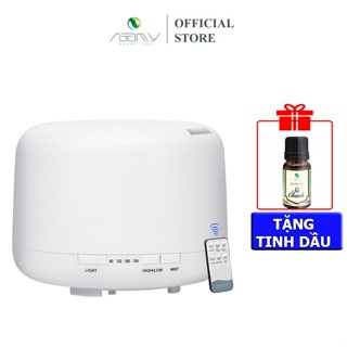 Máy xông tinh dầu phun sương tạo ẩm khuếch tán hình trụ dung tích 500ml tự ngắt khi hết nước - Nga My JSC