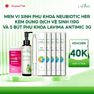 [COMBO LIỆU TRÌNH NẤM NGỨA LAVIMA] - Men Vi Sinh Neubiotic Her & Dung dịch vệ sinh nữ & Gel Phụ Khoa
