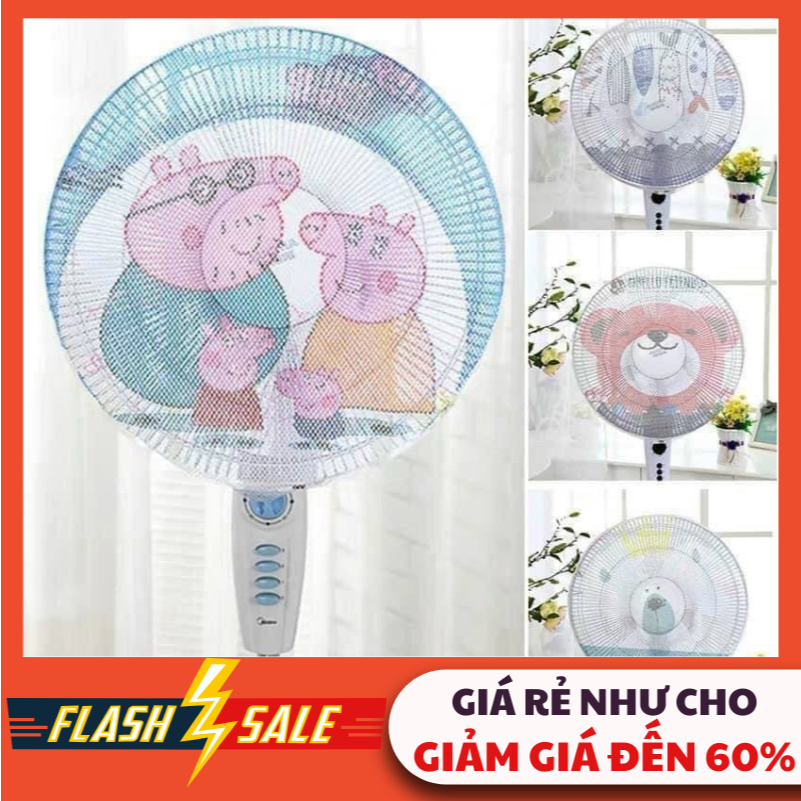 COMBO 3 Lưới Bọc Quạt An Toàn Chống Kẹt Tay An Toàn Cho Bé Lưới Vải Bọc Quạt Máy Chống Bụi Bẩn #