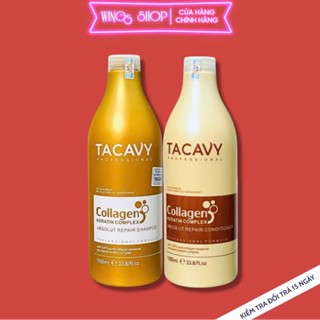  Cặp Dầu Gội Xả TACAVY 1000ml | Giảm Gãy Rụng Phục Hồi Tóc Khô Xơ Hư Tổn | Wings Shop 