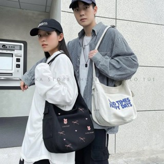 Túi Đeo Chéo Nữ vải canvas Túi Đeo Vai đi học đi chơi phong cách Hàn Quốc -Hakastore