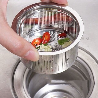  Giỏ Lưới Lọc Rác Inox Cho Bồn Rửa  R10  – Lưới Lọc Thức Ăn Thừa Giữ Bồn Sạch Sẽ 