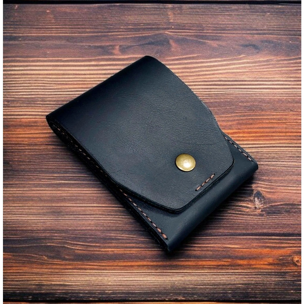 Ví Kẹp Tiền Mini Da Thật, Khoá Nam Châm, Ví Sen, Ví Mini