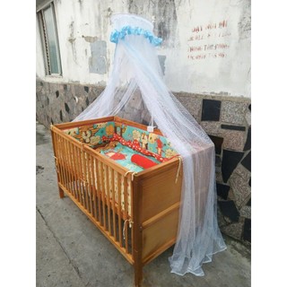 Bộ mắc mùng màu trắng cho bé