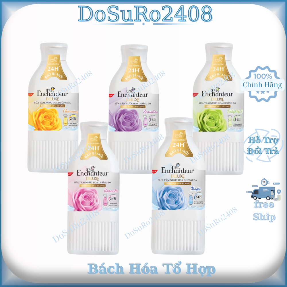 Sữa tắm nước hoa Enchanteur Charming 180g