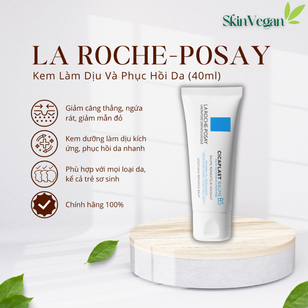 Kem Dưỡng B5 Làm Dịu & Phục Hồi Da La Roche-Posay Cicaplast Baume B5+ 40ml/100ml
