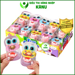   Lốc 60 cái  Kẹo dẻo halloween hình con mắt - hàm răng Fun Gummies 480g 