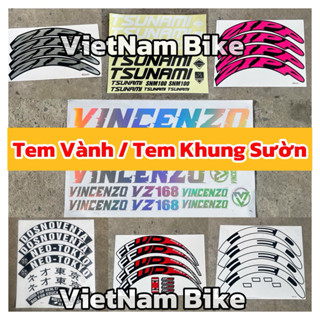  tem dán xe đạp thể thao fixed gear và single 