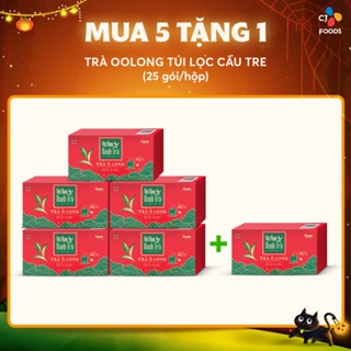 [Mua 5 tặng 1] Combo Trà Oolong Túi Lọc Cầu Tre (3 hộp/ 5 hộp) - Thưởng thức & Pha chế (Trà túi lọc)