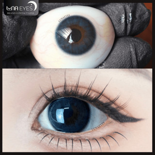 [New] Lens mắt FC-310 Blue màu xanh đậm có viền tự nhiên, size vừa - thương hiệu LUNA EYES