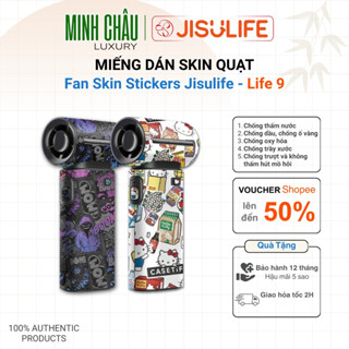  Mẫu mới  Miếng Dán SKIN Quạt Cầm Tay Mini JISULIFE Life 9 chống trầy xước chống trượt chống thấm nước 