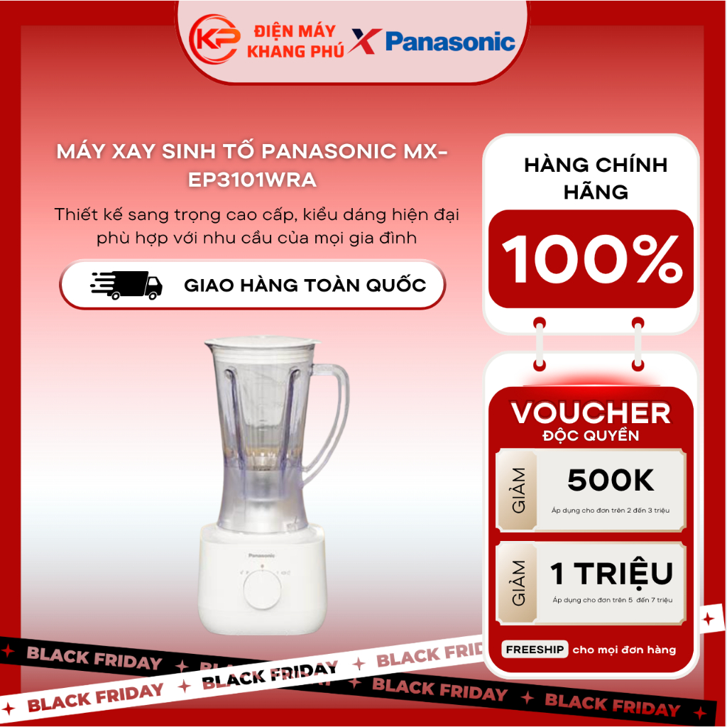 Máy xay sinh tố Panasonic MX-EP3101WRA