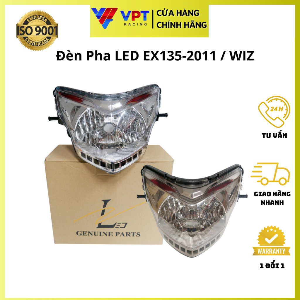 Pha đèn Exciter 135-2011 | Choá đèn LC135 II led đui đèn M5 chính hãng WIZ LC135-ES