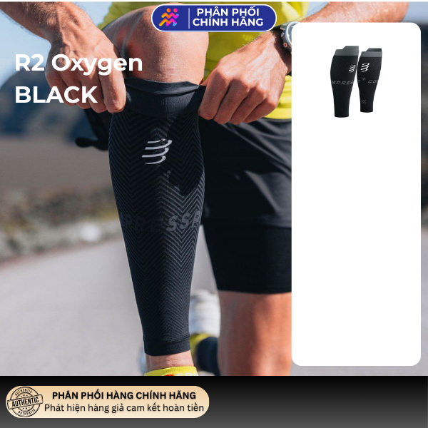 Compressport R2 Oxygen - Bó Bắp Chân Chạy Bộ