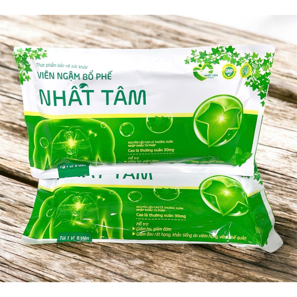 VIÊN NGẬM BỔ PHẾ NHẤT TÂM ( vỉ 8 viên)