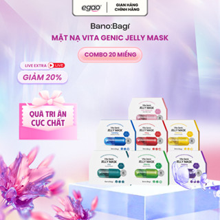 [Banobagi] COMBO 20 Miếng Mặt Nạ Dưỡng Ẩm, Cải Thiện Làn Da  Banobagi VITA GENIC JELLY MASK 30gx20 - Egao