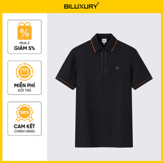   ĐỒNG GIÁ 349K  Áo Polo Đen 9APCT029DEN Biluxury Cao Cấp Thoáng Mát Chống Nhăn Chống Bám Bẩn 