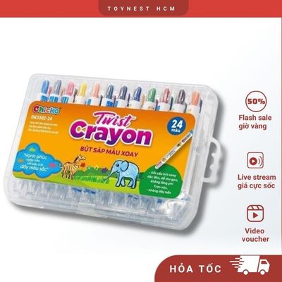 Bút Sáp Màu DUKA : Bút Sáp Màu Xoay Twist Crayon