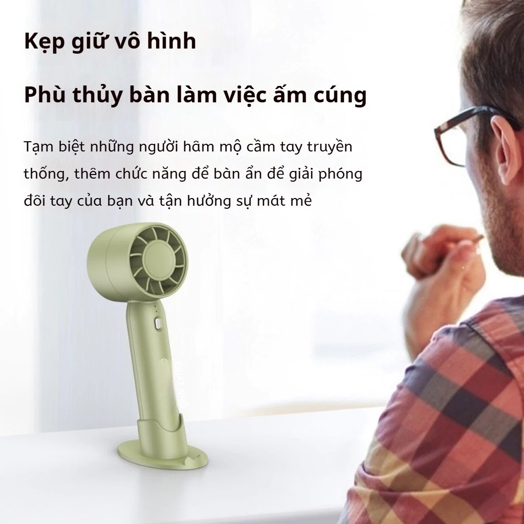 Quạt Cầm Tay Mini T10 Siêu Mát, Với 3 Tốc Độ Gió Làm Giá Đỡ Điện Thoại Có Thể Sạc Lại Pin Khủng Nhiều Màu Sắc | BigBuy360 - bigbuy360.vn