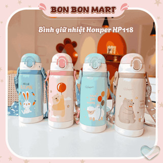 Bình giữ nhiệt Inox Honper 450ml HP118 cao cấp không gỉ, dung tích 450ml