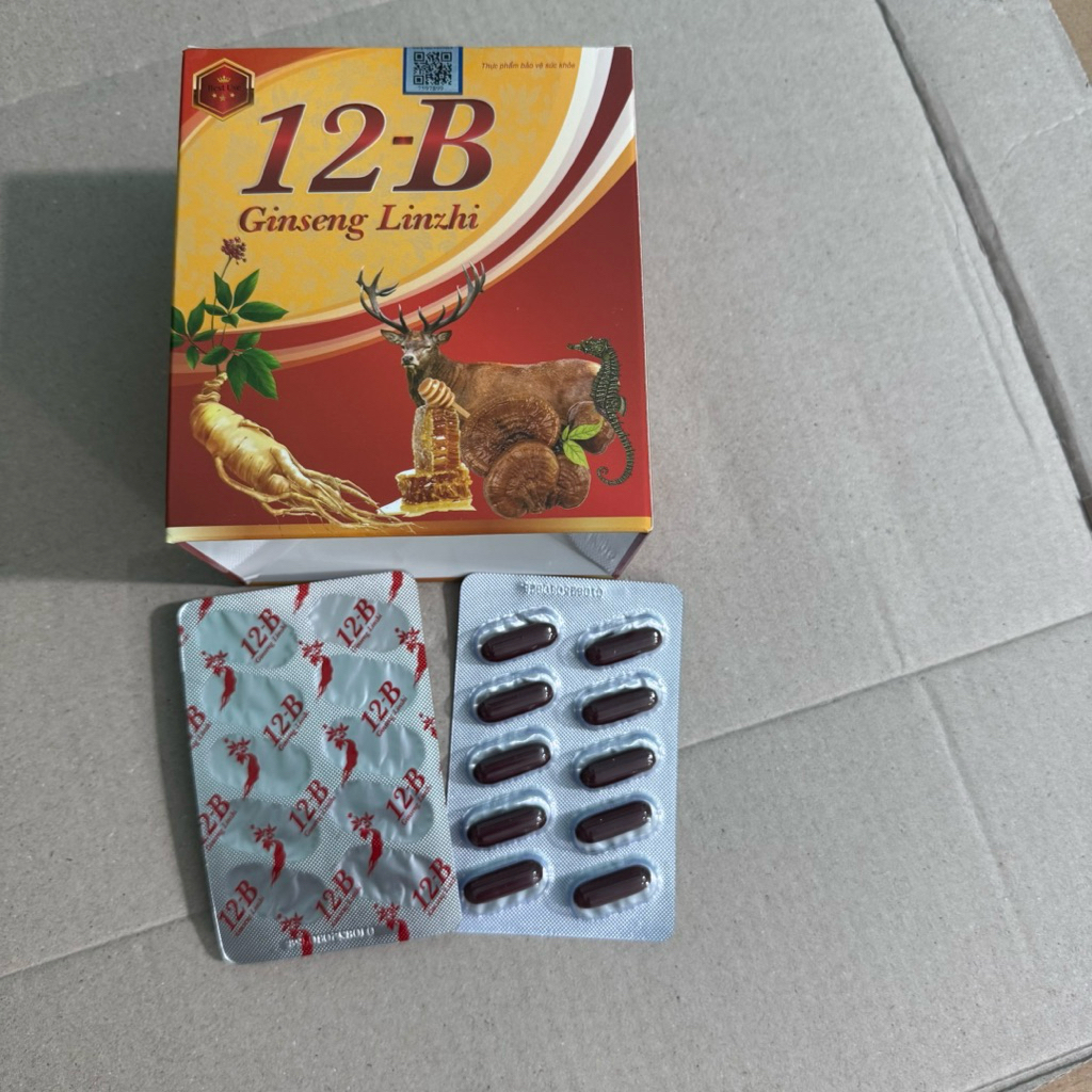 Viên uống bổ tổng hợp Multivitamin 12B Ginseng Linzhi Hộp 100 viên giúp bồi bổ cơ thể tăng thể lực c