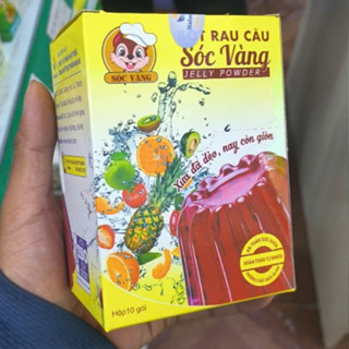  Bột Rau Câu Dẻo Sóc vàng hộp 120g 