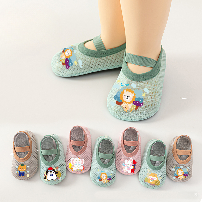 Giày Bún Tập Đi Cho Bé Chất Liệu Cotton Mềm Mại, Đế Mềm Chống Trượt, Thiết Kế Thoáng Khí An Toàn Cho Bé Tập Đi