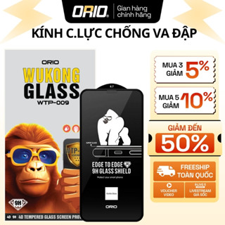 Kính Cường Lực iPhone ORIO WUKONG Khung Tự Dán Tự Động Lọc Bụi , Chống Va Đập Mạnh , Hạn Chế Vân Tay