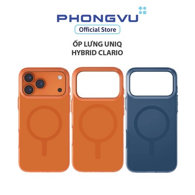 Ốp lưng IP17 UNIQ HYBRID Clario - Bảo hành 3 tháng