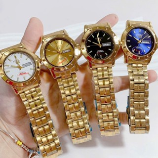  Đồng hồ nam thời trang seiko 657A máy pin dây thép không gỉ size 38mm 