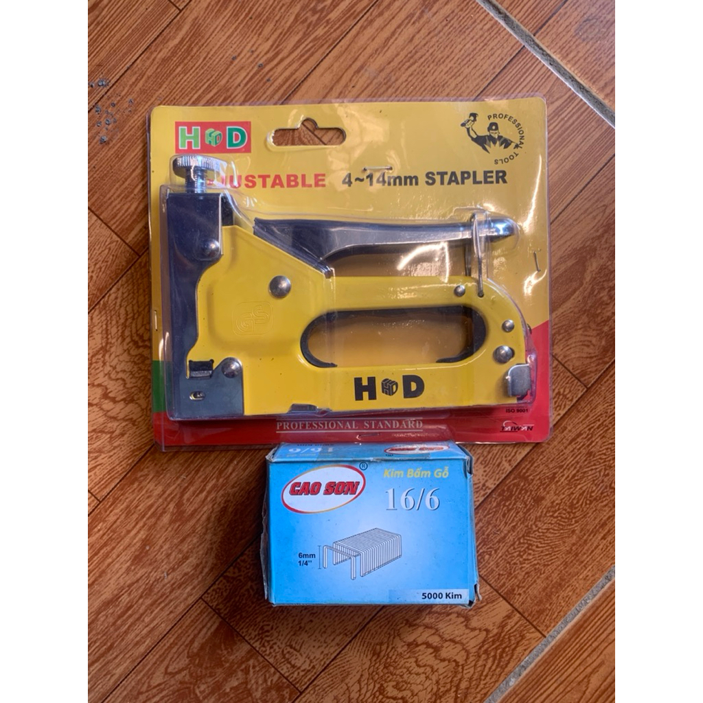 Ghim bấm gỗ HD, combo ghim bấm