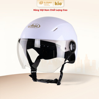 [QUÀ TẶNG MÀU NGẪU NHIÊN] Mũ Bảo Hiểm Nửa Đầu Chính Hãng Asia MT155K Kính Ngắn Hạn Chế Tia UV.