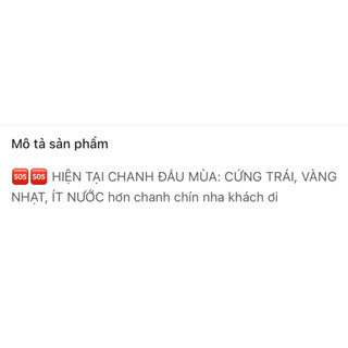 Chanh vàng nhập khẩu
