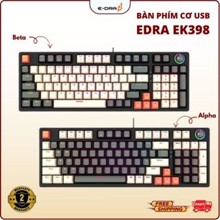 Bàn Phím Gaming Cơ E-DRA EK398 USB, LED Rainbow, 98 Phím Hàng Chính Hãng - Bảo Hành 24 Tháng