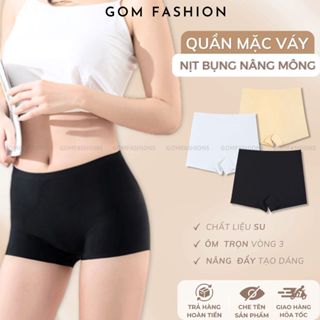 Quần mặc váy chống lộ chất liệu thun mát lạnh GOMTAT, quần bảo hộ nữ mặc váy, gen bụng nâng mông, siêu mát mẻ - GO-9118