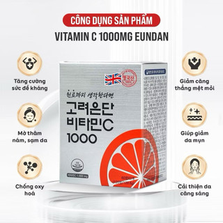   Hàng công ty  Viên Uống Sáng Da Korea Eundan Vitamin C 1000mg  120 Viên  