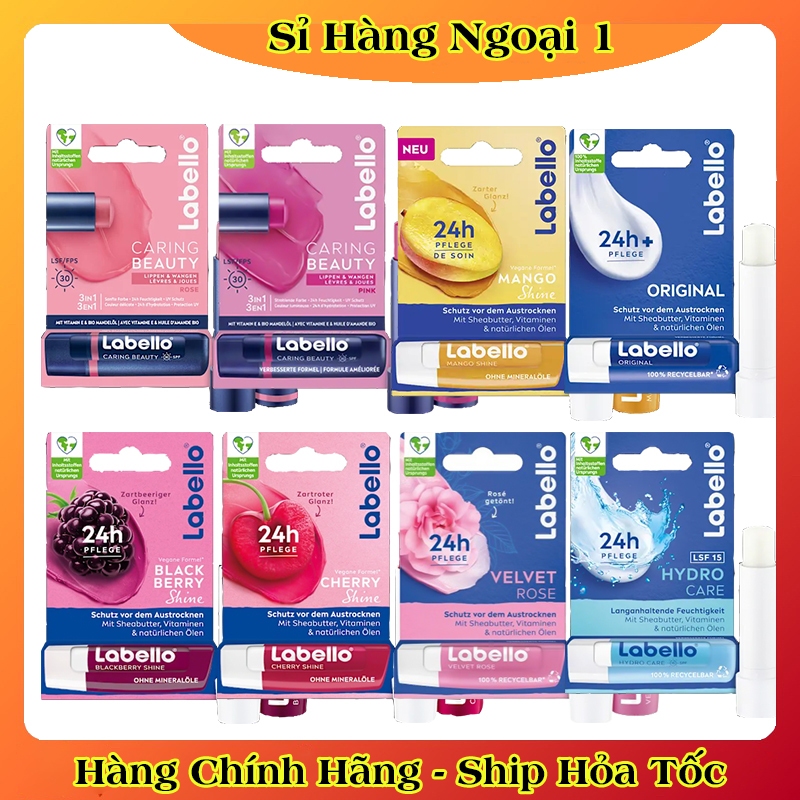 Son dưỡng Labello của Đức [Đủ Bill]