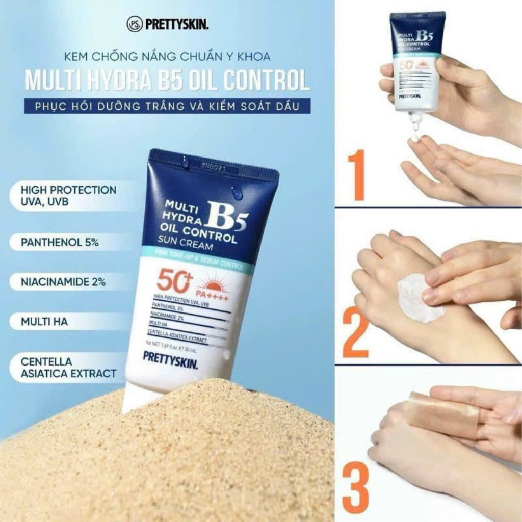HOT-Kem chống nắng B5 Pretty Skin Hydra B5 Sun Cream. .