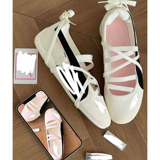    Hàng Sẵn   Giày Búp Bê Rose BlackPinkk trắng bản cao cấp 