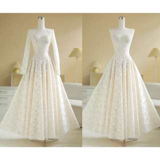  SÒ VINTAGE - CELINA đầm ren cao cấp kèm áo khoác 