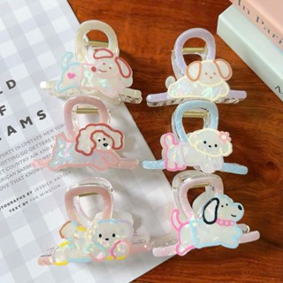  Kẹp Tóc Càng Cua Acrylic Mini Hình Thú Cưng Dễ Thương: Gấu Thỏ Chó | Kẹp Mái Lấp Lánh Phong Cách Hàn Quốc Y2K 