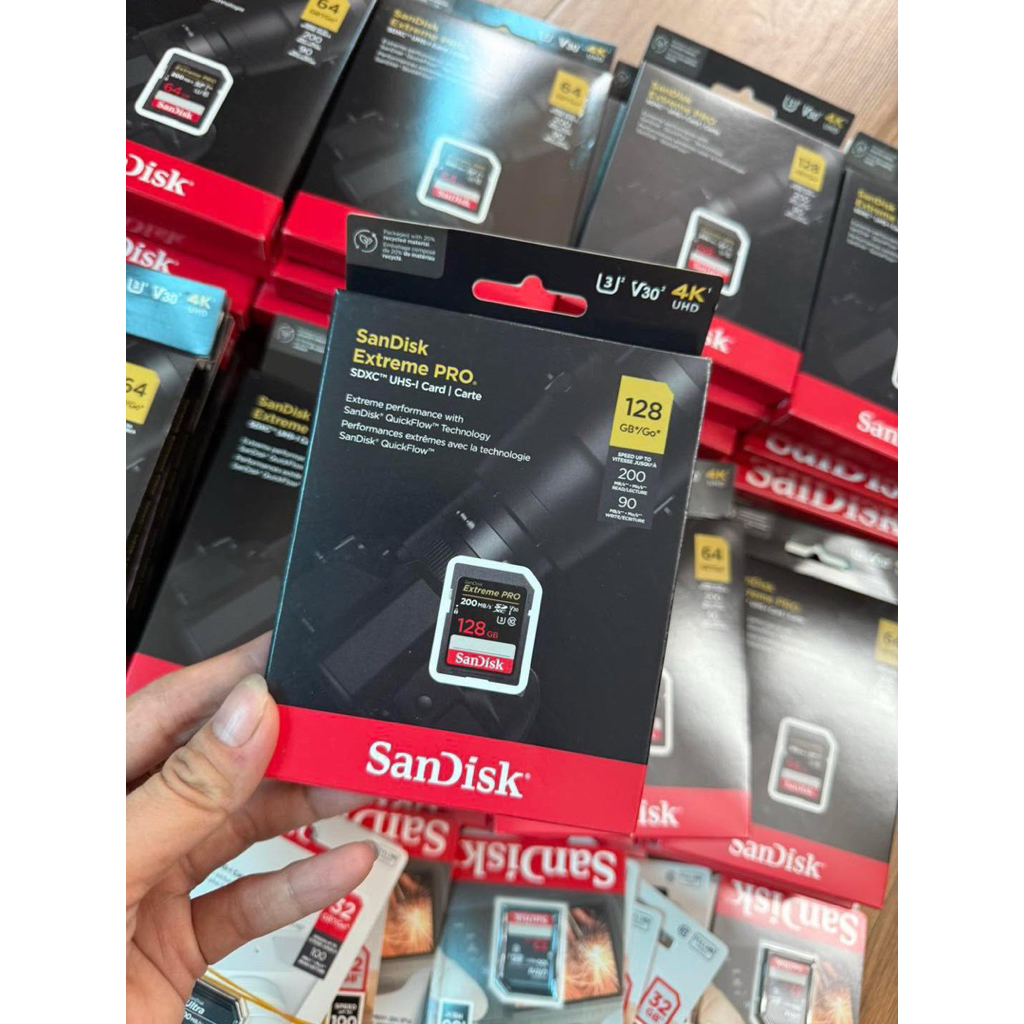 Thẻ nhớ SD Sandisk chính hãng : 32gb, 64gb, 128Gb, 256gb