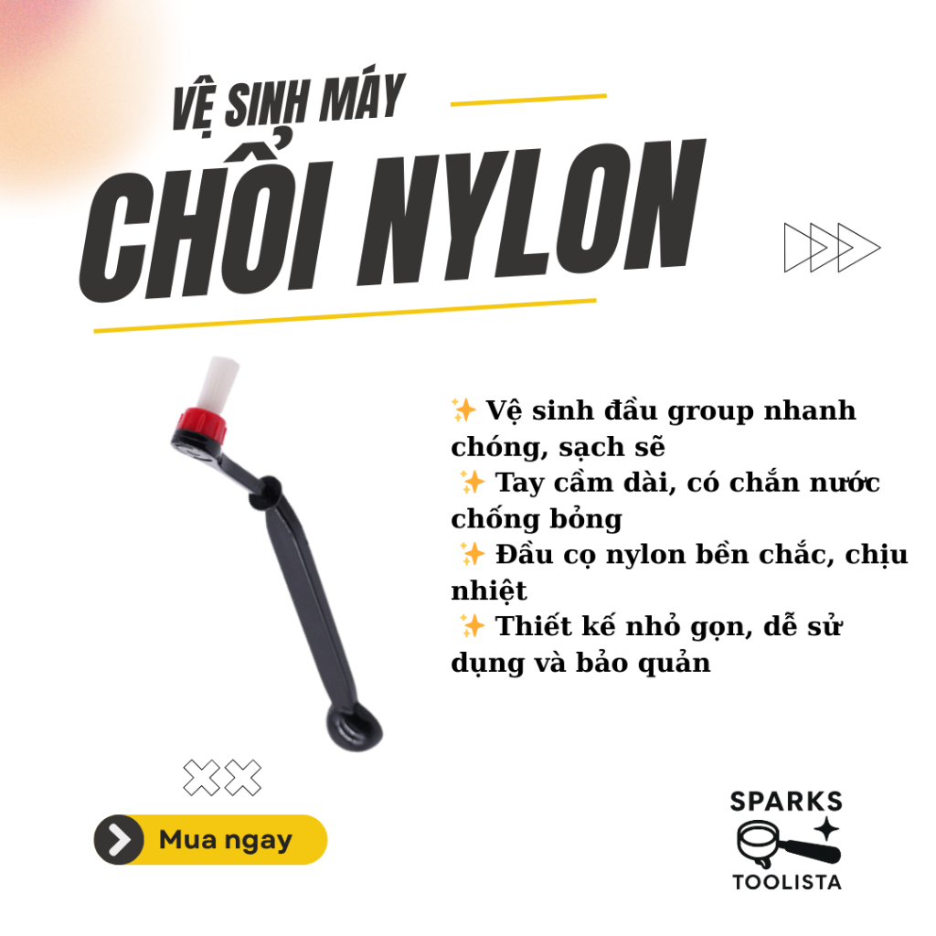 Cọ 2 đầu chuyên dụng cho vệ sinh máy pha cà phê