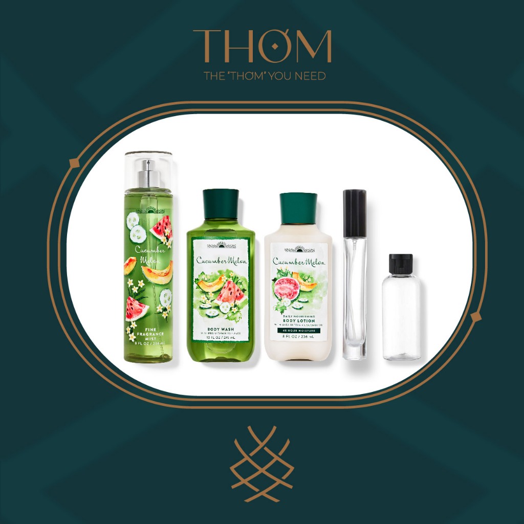 [5ML 10ML 33ML] CUCUMBER MELON |  Xịt Thơm Body Mist Body Mist
