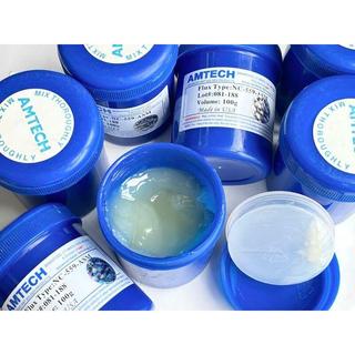(hộp xanh đậm) Mỡ hàn Amtech NC-559-ASM 100g Cao Cấp xanh nước biển
