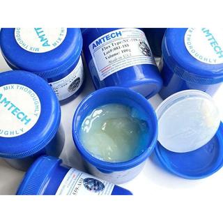 (hộp xanh đậm) Mỡ hàn Amtech NC-559-ASM 100g Cao Cấp xanh nước biển