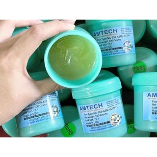 [Hộp xanh ngọc nhạt] Mỡ hàn Amtech NC-559-ASM-UV(TPF) 100g