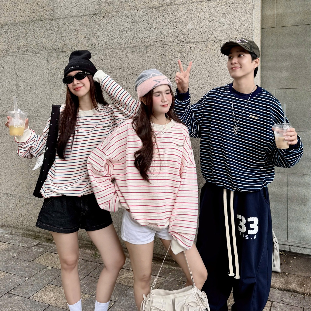 [BST THU ĐÔNG] ÁO SWEATER KẺ SỌC PREMIUM CHẤT VẢI LEN DỆT THOÁNG MÁT FORM BOXY UNISEX | SSSTORE.AESTHETIC | BigBuy360 - bigbuy360.vn