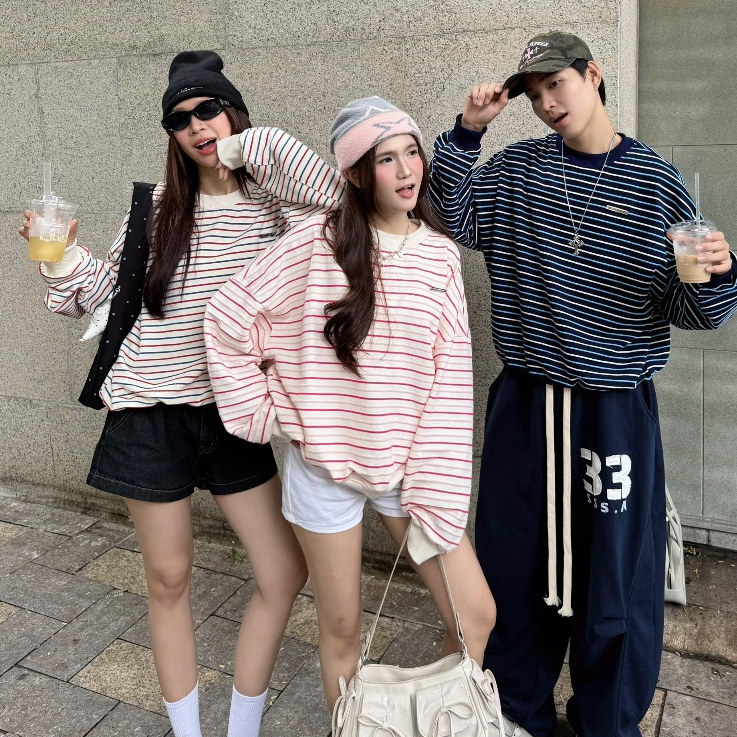 [BST THU ĐÔNG] ÁO SWEATER KẺ SỌC PREMIUM CHẤT VẢI LEN DỆT THOÁNG MÁT FORM BOXY UNISEX | SSSTORE.AESTHETIC | BigBuy360 - bigbuy360.vn